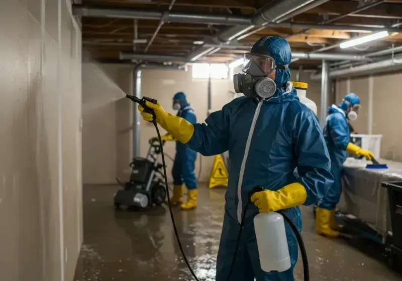 Basement Sanitization and Antimicrobial Treatment process in Roberts County, TX